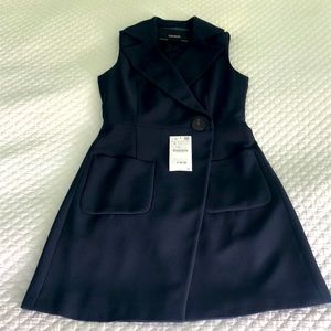 Zara basic tuxedo style dress.